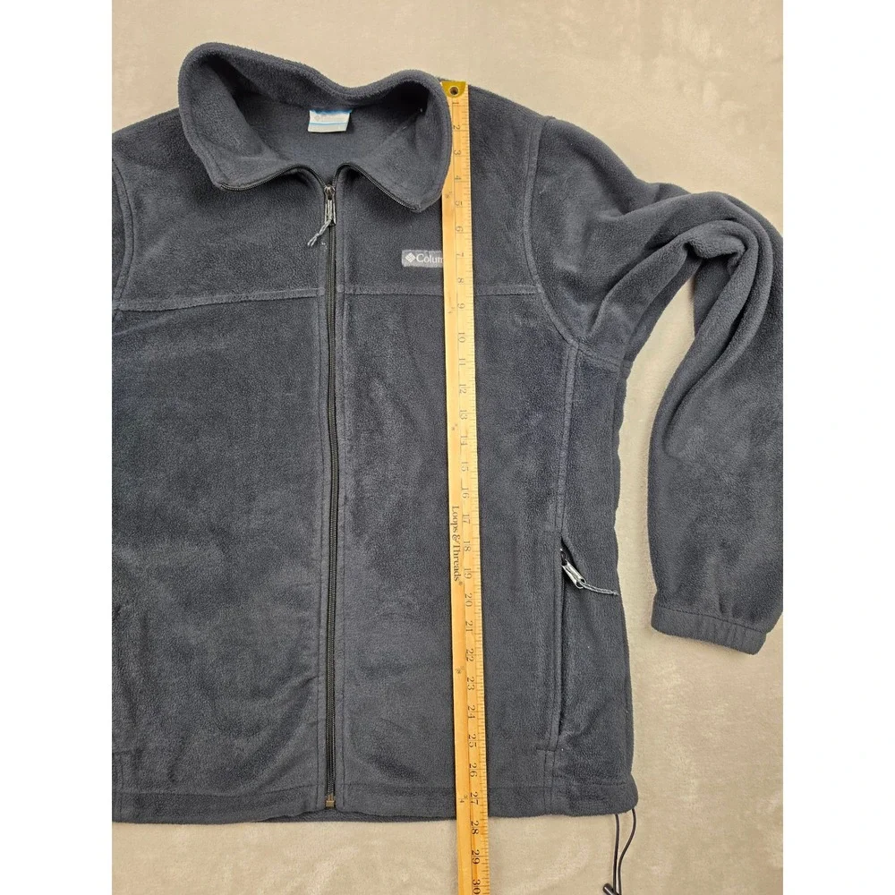 Columbia Fleece Jacket Mens L Gray Steens Mountain Full Zip Outdoor WM3220